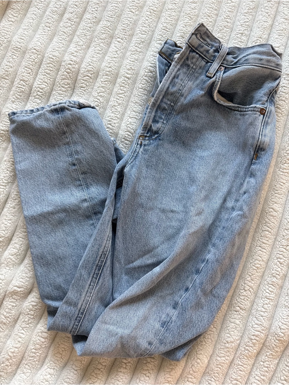 AGOLDE High-Rise RILEY Light Blue Women’s Jeans